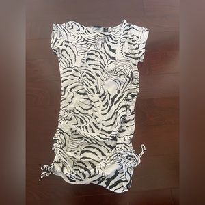 Zebra print mini dress